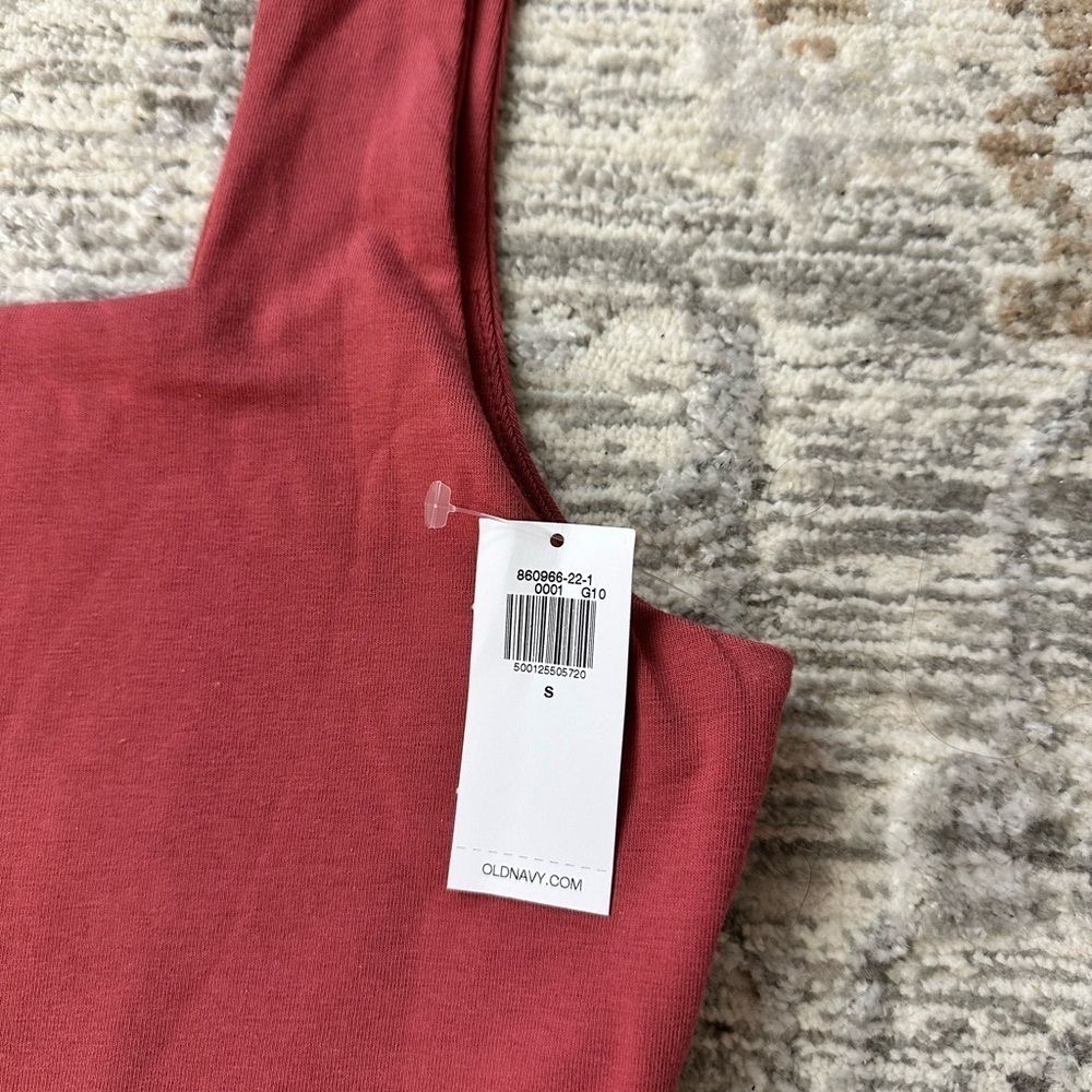 NWT Old Navy Double -Layer Scoop-Neck Bodysuit in Gingerspice Size Small - Picture 5 of 10